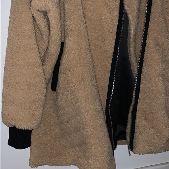 Tan ONE DAY PLUS teddy coat - Picture 5 of 5